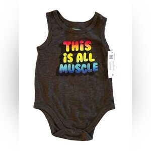 Garanimals "This Is All Muscle" Tank Bodysuit, Size 12 Months NWT